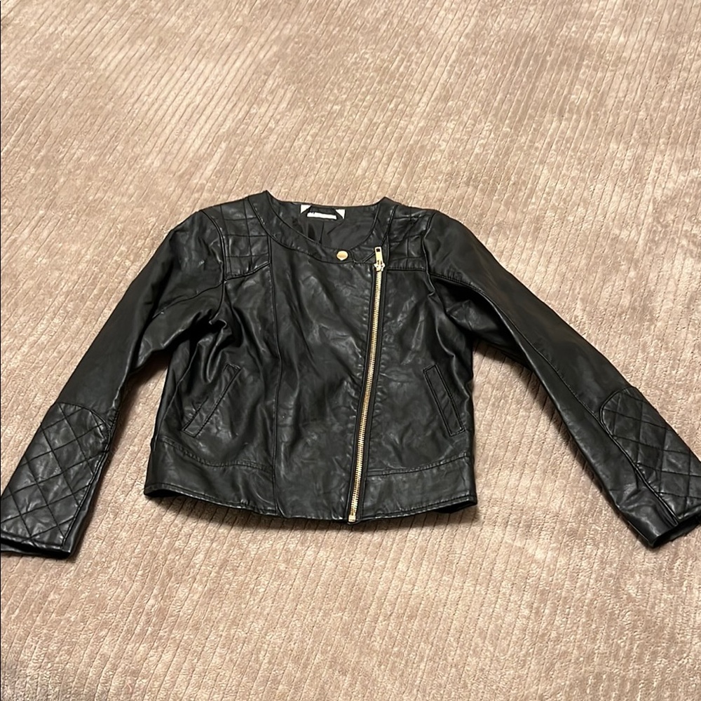 H&M Black Faux Leather Jacket